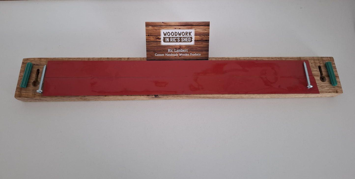 Magnetic Wooden Knife Holder, Handmade Knife Rack, Wall-Mounted Knife Strip