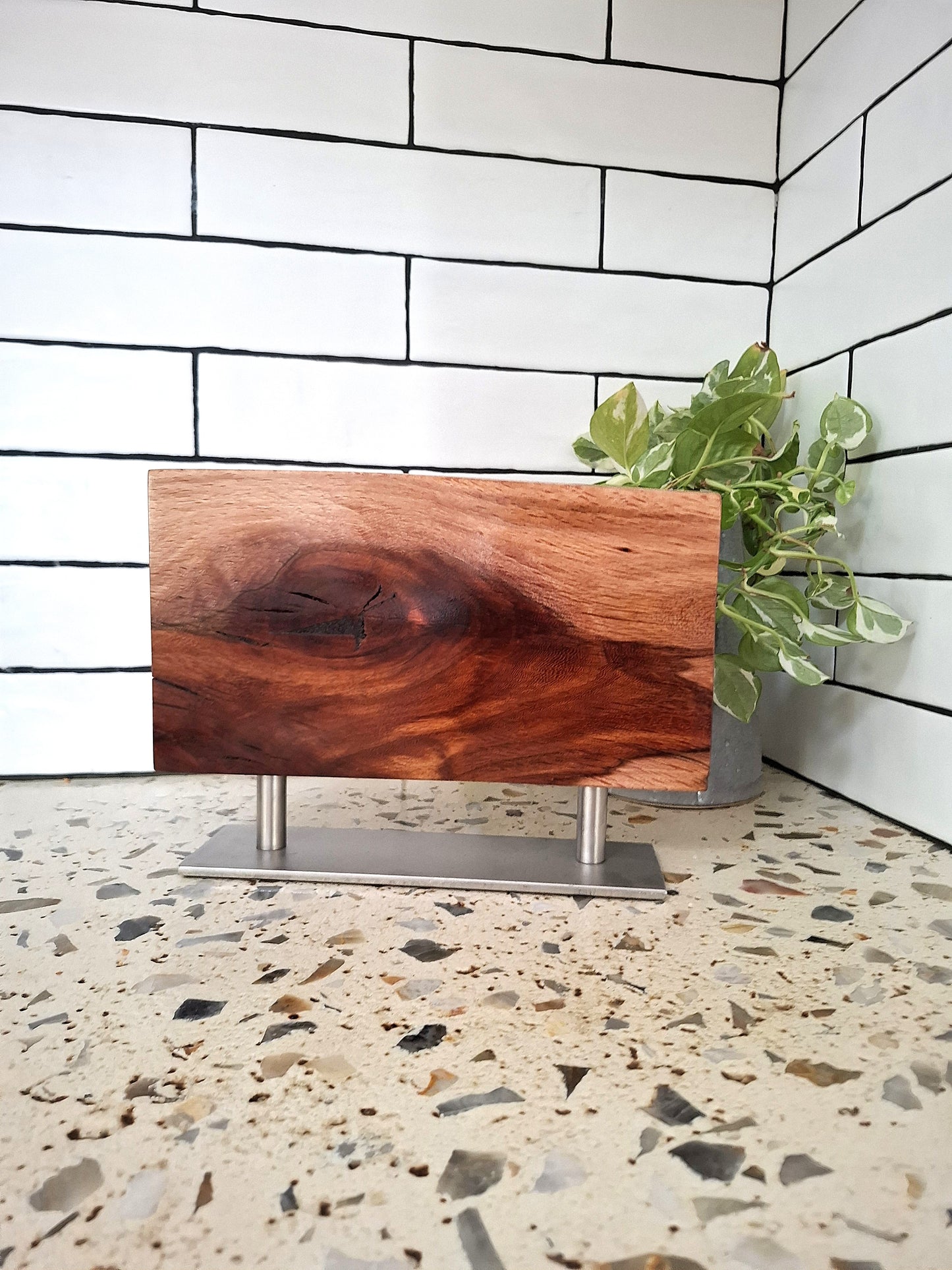 Handmade Magnetic Knife Block: Australian Wooden Kitchen Organizer