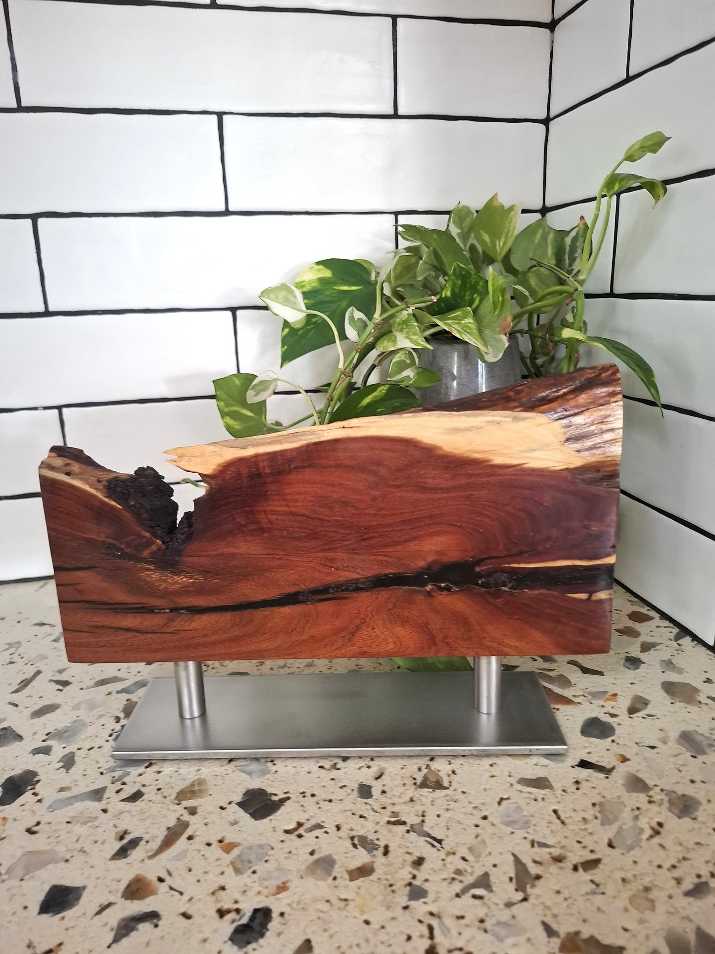 Handmade Magnetic Knife Block: Australian Wooden Kitchen Organizer