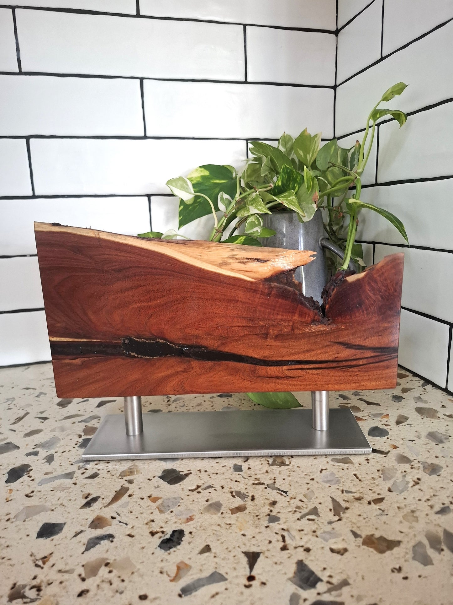 Handmade Magnetic Knife Block: Australian Wooden Kitchen Organizer