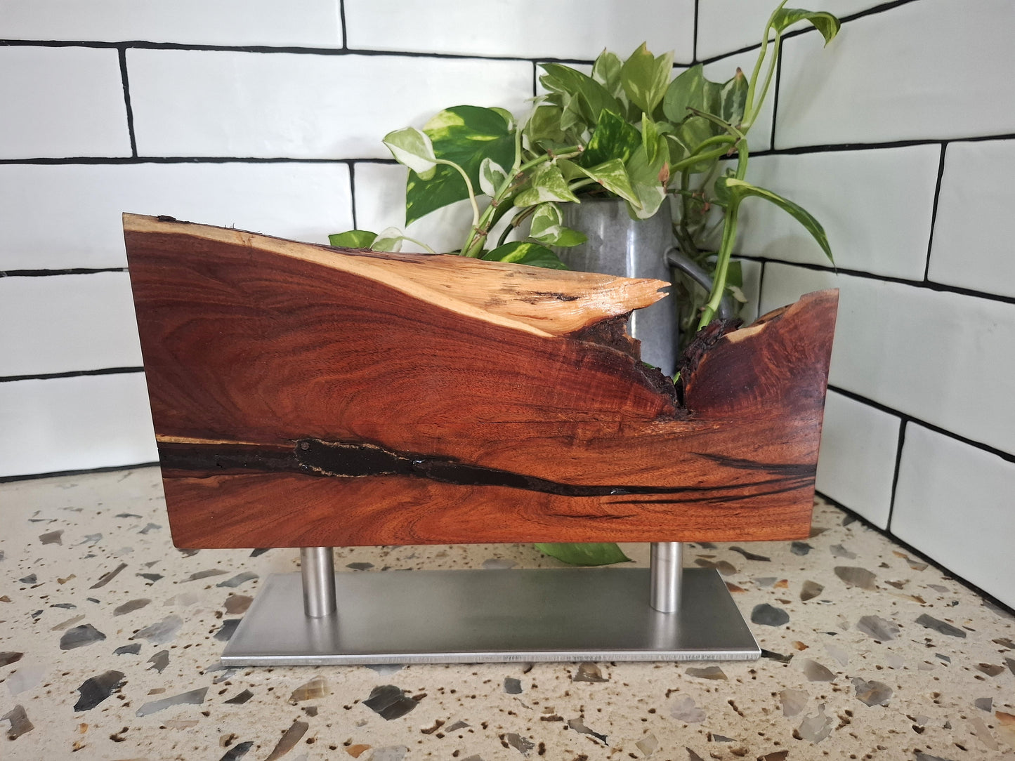 Handmade Magnetic Knife Block: Australian Wooden Kitchen Organizer