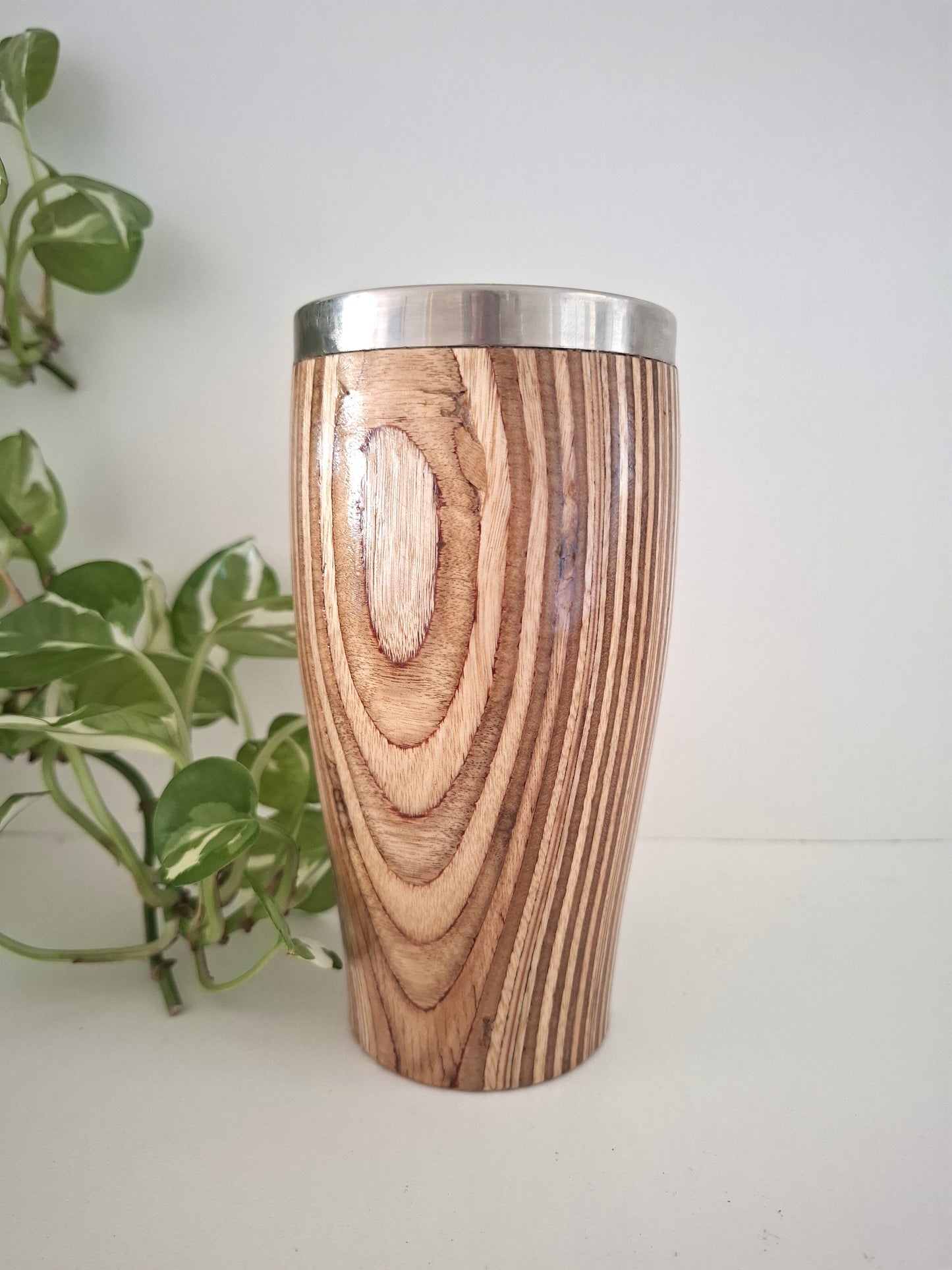 Handmade Large Australian Timber Travel Cup, Reusable Wooden Coffee Mug, Eco-Friendly Keep Cup