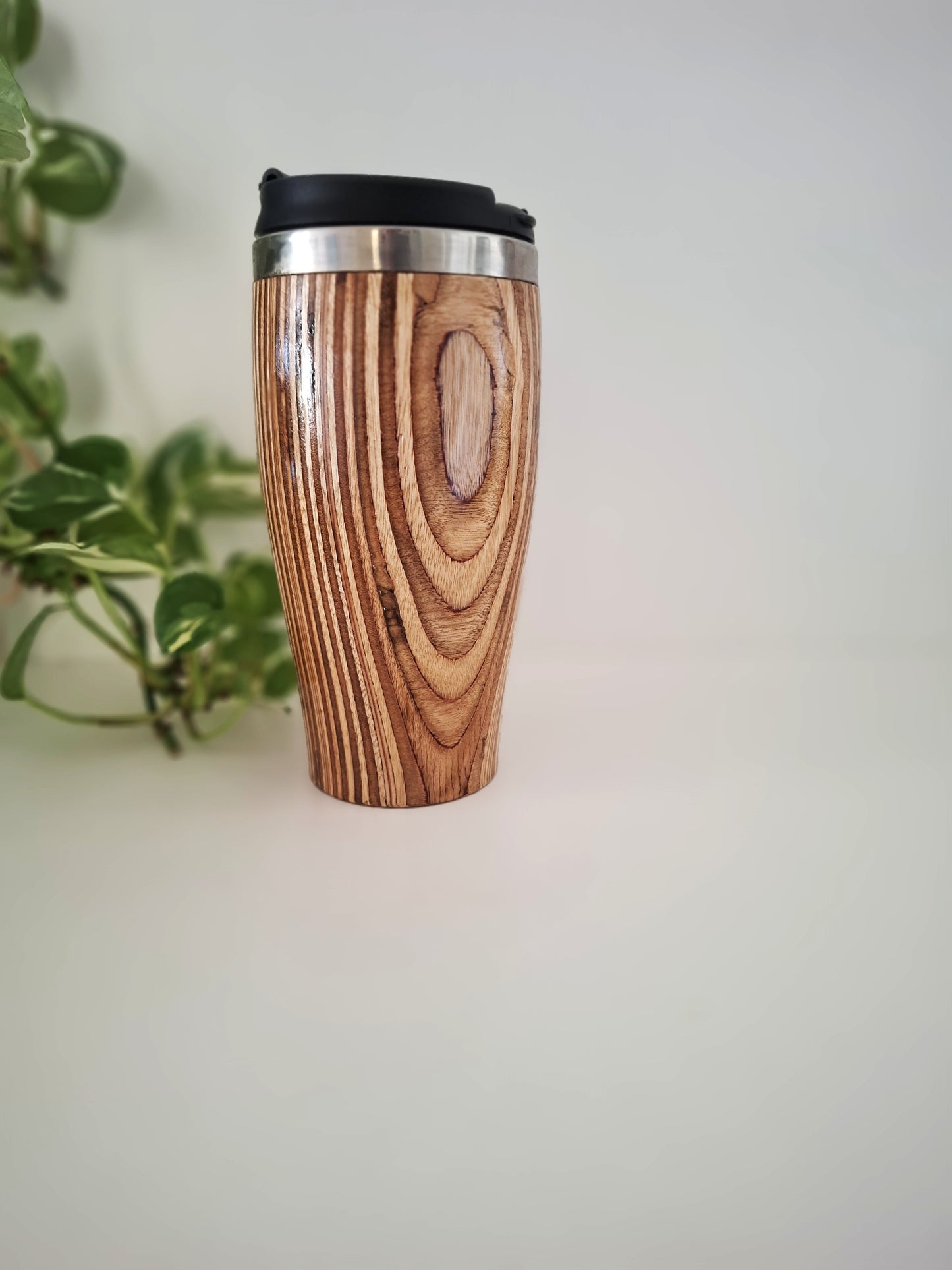 Handmade Large Australian Timber Travel Cup, Reusable Wooden Coffee Mug, Eco-Friendly Keep Cup