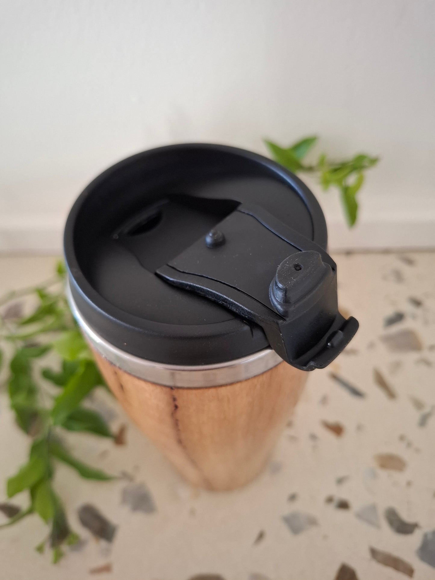 Handmade Large Australian Timber Travel Cup, Reusable Wooden Coffee Mug, Eco-Friendly Keep Cup