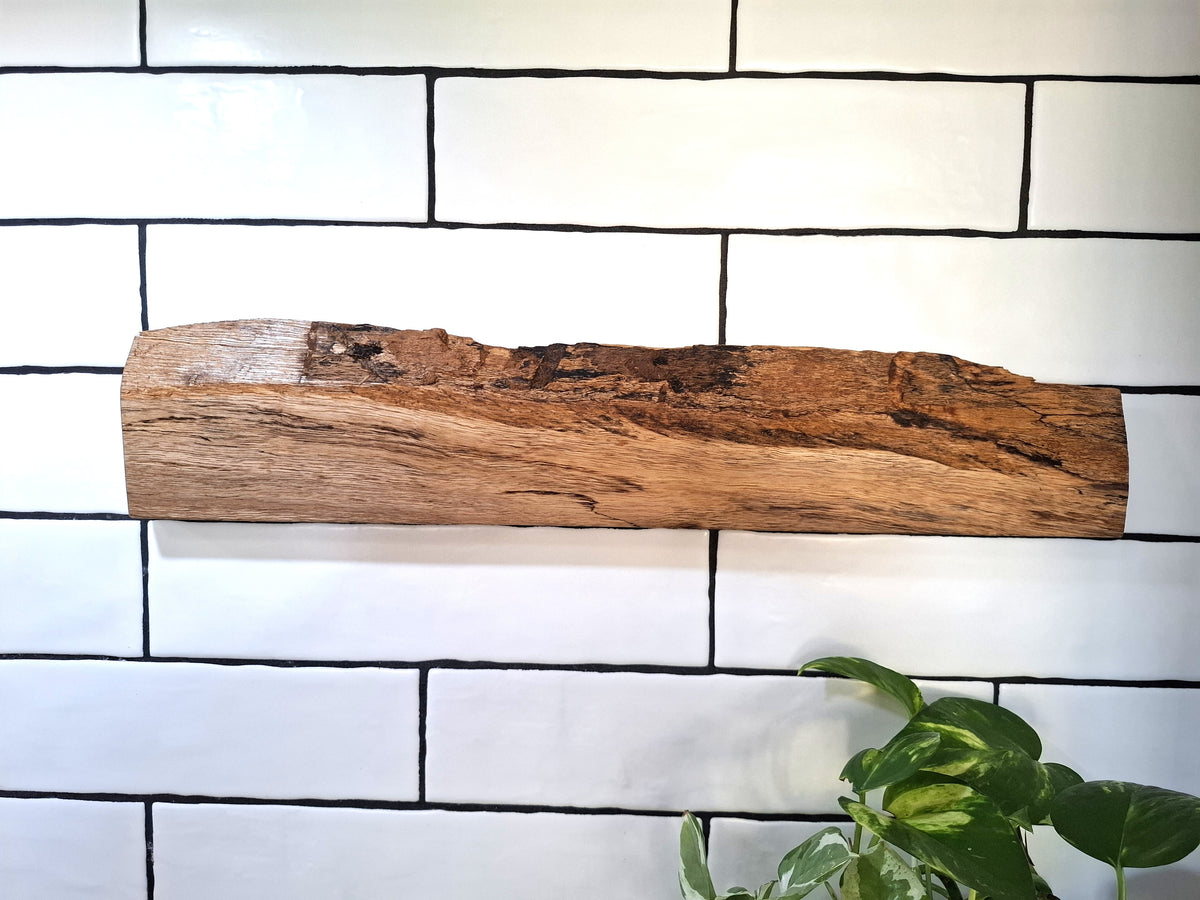 Handmade Wooden Magnetic Knife Holder: Wall-Mounted Kitchen Storage